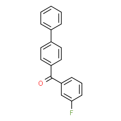 ChemSpider 2D Image | 4-Biphenylyl(3-fluorophenyl)methanone | C19H13FO