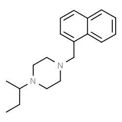 ChemSpider 2D Image | 1-sec-Butyl-4-(1-naphthylmethyl)piperazine | C19H26N2