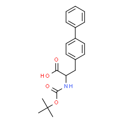 ChemSpider 2D Image | 3-(4-Biphenylyl)-2-({[(2-methyl-2-propanyl)oxy]carbonyl}amino)propanoic acid | C20H23NO4
