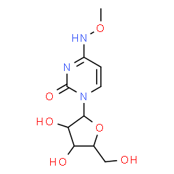 ChemSpider 2D Image | 4-(Methoxyamino)-1-pentofuranosyl-2(1H)-pyrimidinone | C10H15N3O6