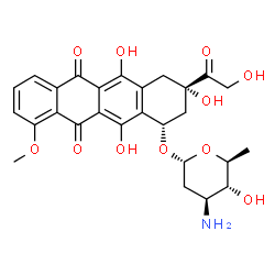 ChemSpider 2D Image | Epirubicin | C27H29NO11