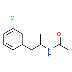 ChemSpider 2D Image | N-[1-(3-Chlorophenyl)-2-propanyl]acetamide | C11H14ClNO