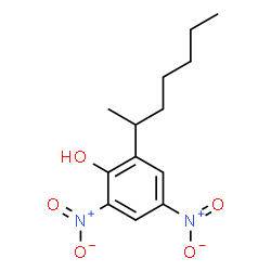ChemSpider 2D Image | 2-(2-Heptanyl)-4,6-dinitrophenol | C13H18N2O5