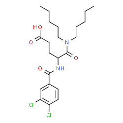 ChemSpider 2D Image | lorglumide | C22H32Cl2N2O4