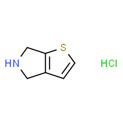 ChemSpider 2D Image | 4H,5H,6H-thieno[2,3-c]pyrrole hydrochloride | C6H8ClNS