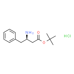 ChemSpider 2D Image | 2-Methyl-2-propanyl (3R)-3-amino-4-phenylbutanoate hydrochloride (1:1) | C14H22ClNO2