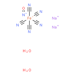 ChemSpider 2D Image | Sodium oxoazanide pentakis(cyano-kappaC)ferrate(1-) hydrate (2:1:1:2) | C5H4FeN6Na2O3