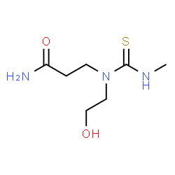 ChemSpider 2D Image | N~3~-(2-Hydroxyethyl)-N~3~-(methylcarbamothioyl)-beta-alaninamide | C7H15N3O2S