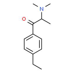 ChemSpider 2D Image | 2-(Dimethylamino)-1-(4-ethylphenyl)-1-propanone | C13H19NO