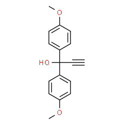 ChemSpider 2D Image | 1,1-Bis(4-methoxyphenyl)-2-propyn-1-ol | C17H16O3