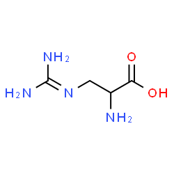 ChemSpider 2D Image | 3-((Aminoiminomethyl)amino)alanine | C4H10N4O2