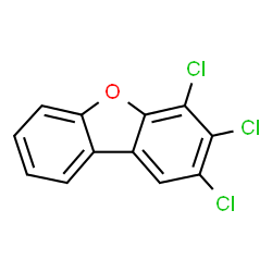 ChemSpider 2D Image | 2,3,4-TRICHLORODIBENZOFURAN | C12H5Cl3O