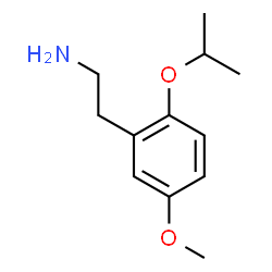ChemSpider 2D Image | 2-(2-Isopropoxy-5-methoxyphenyl)ethanamine | C12H19NO2