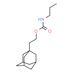 ChemSpider 2D Image | 2-(Adamantan-1-yl)ethyl propylcarbamate | C16H27NO2