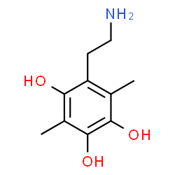 ChemSpider 2D Image | 5-(2-Aminoethyl)-3,6-dimethyl-1,2,4-benzenetriol | C10H15NO3