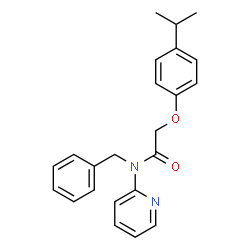 ChemSpider 2D Image | N-Benzyl-2-(4-isopropylphenoxy)-N-(2-pyridinyl)acetamide | C23H24N2O2