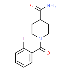 ChemSpider 2D Image | 1-(2-Iodobenzoyl)-4-piperidinecarboxamide | C13H15IN2O2