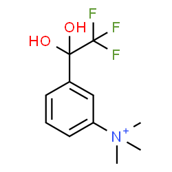 ChemSpider 2D Image | N,N,N-Trimethyl-3-(2,2,2-trifluoro-1,1-dihydroxyethyl)anilinium | C11H15F3NO2