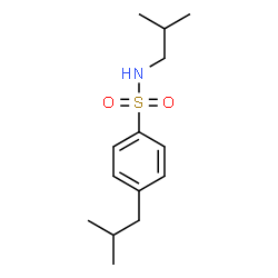 ChemSpider 2D Image | N,4-Diisobutylbenzenesulfonamide | C14H23NO2S