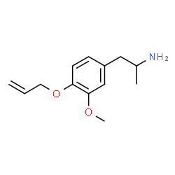 ChemSpider 2D Image | 1-[4-(Allyloxy)-3-methoxyphenyl]-2-propanamine | C13H19NO2