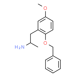 ChemSpider 2D Image | 1-[2-(Benzyloxy)-5-methoxyphenyl]-2-propanamine | C17H21NO2