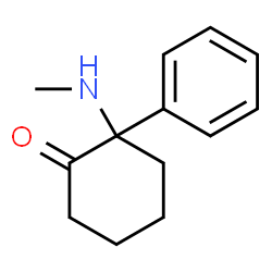 ChemSpider 2D Image | 2-(Methylamino)-2-phenylcyclohexanone | C13H17NO