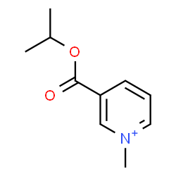 ChemSpider 2D Image | 3-(Isopropoxycarbonyl)-1-methylpyridinium | C10H14NO2