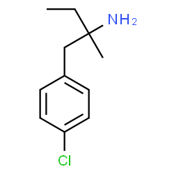 ChemSpider 2D Image | 1-(4-Chlorophenyl)-2-methyl-2-butanamine | C11H16ClN