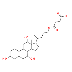 ChemSpider 2D Image | 4-Oxo-4-[(3,7,12-trihydroxycholan-24-yl)oxy]butanoic acid | C28H46O7