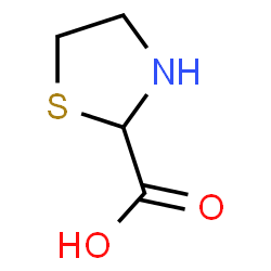 ChemSpider 2D Image | THIAZOLIDINECARBOXYLIC ACID | C4H7NO2S