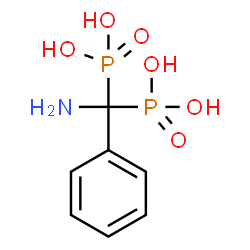 ChemSpider 2D Image | [Amino(phenyl)methylene]bis(phosphonic acid) | C7H11NO6P2
