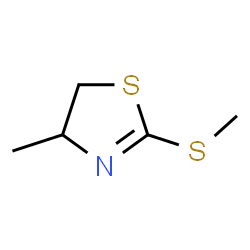 ChemSpider 2D Image | 4-Methyl-2-(methylsulfanyl)-4,5-dihydro-1,3-thiazole | C5H9NS2