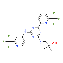 ChemSpider 2D Image | Enasidenib | C19H17F6N7O