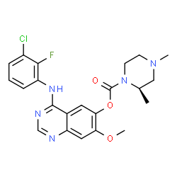 ChemSpider 2D Image | AZD3759 | C22H23ClFN5O3