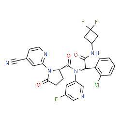 ChemSpider 2D Image | ivosidenib | C28H22ClF3N6O3