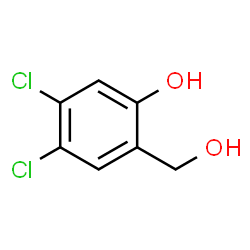 ChemSpider 2D Image | 4,5-Dichloro-2-(hydroxymethyl)phenol | C7H6Cl2O2