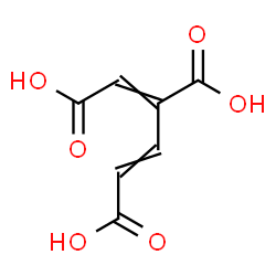 ChemSpider 2D Image | 1,3-Butadiene-1,2,4-tricarboxylic acid | C7H6O6
