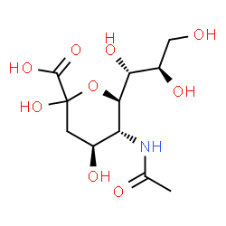 ChemSpider 2D Image | N-Acetylneuraminic acid | C11H19NO9
