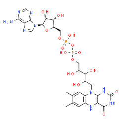ChemSpider 2D Image | [(2R,3S,4R,5R)-5-(6-Amino-9H-purin-9-yl)-3,4-dihydroxytetrahydro-2-furanyl]methyl 5-(7,8-dimethyl-2,4-dioxo-1,3,4,5-tetrahydrobenzo[g]pteridin-10(2H)-yl)-2,3,4-trihydroxypentyl dihydrogen diphosphate 
(non-preferred name) | C27H35N9O15P2