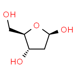 ChemSpider 2D Image | Deoxyribose | C5H10O4