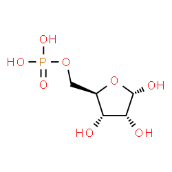 ChemSpider 2D Image | D-Ribose-5-phosphoric acid | C5H11O8P