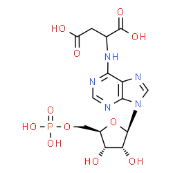 ChemSpider 2D Image | N(6)-(1,2-dicarboxyethyl)-AMP | C14H18N5O11P