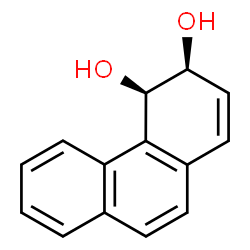 ChemSpider 2D Image | cis-3,4-Dihydrophenanthrene-3,4-diol | C14H12O2