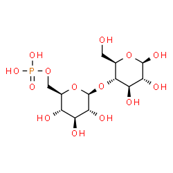 ChemSpider 2D Image | 6-phospho-beta-D-glucosyl-(1->4)-beta-D-glucose | C12H23O14P