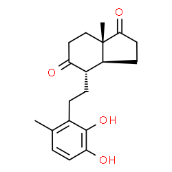 ChemSpider 2D Image | 3,4-dihydroxy-9,10-secoandrosta-1(10),2,4-triene-9,17-dione | C19H24O4