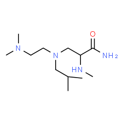 ChemSpider 2D Image | 3-{[2-(Dimethylamino)ethyl](isobutyl)amino}-N~2~-methylalaninamide | C12H28N4O
