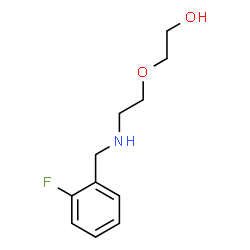 ChemSpider 2D Image | 2-{2-[(2-Fluorobenzyl)amino]ethoxy}ethanol | C11H16FNO2