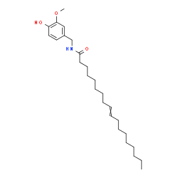 ChemSpider 2D Image | N-(4-Hydroxy-3-methoxybenzyl)-9-octadecenamide | C26H43NO3