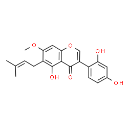 ChemSpider 2D Image | 7-O-Methylluteone | C21H20O6