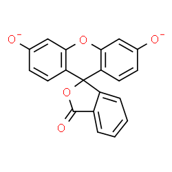 ChemSpider 2D Image | 3-Oxo-3H-spiro[2-benzofuran-1,9'-xanthene]-3',6'-diolate | C20H10O5